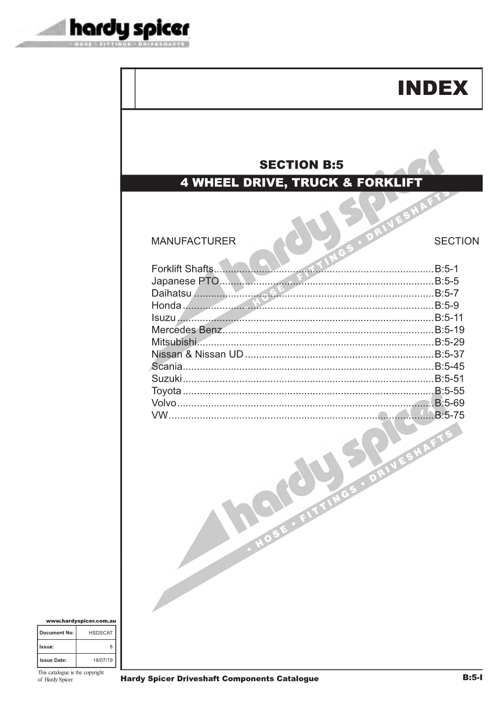 B5 4WD Truck & Forklift