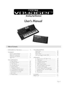 Voyager User Manual Combo.Indd