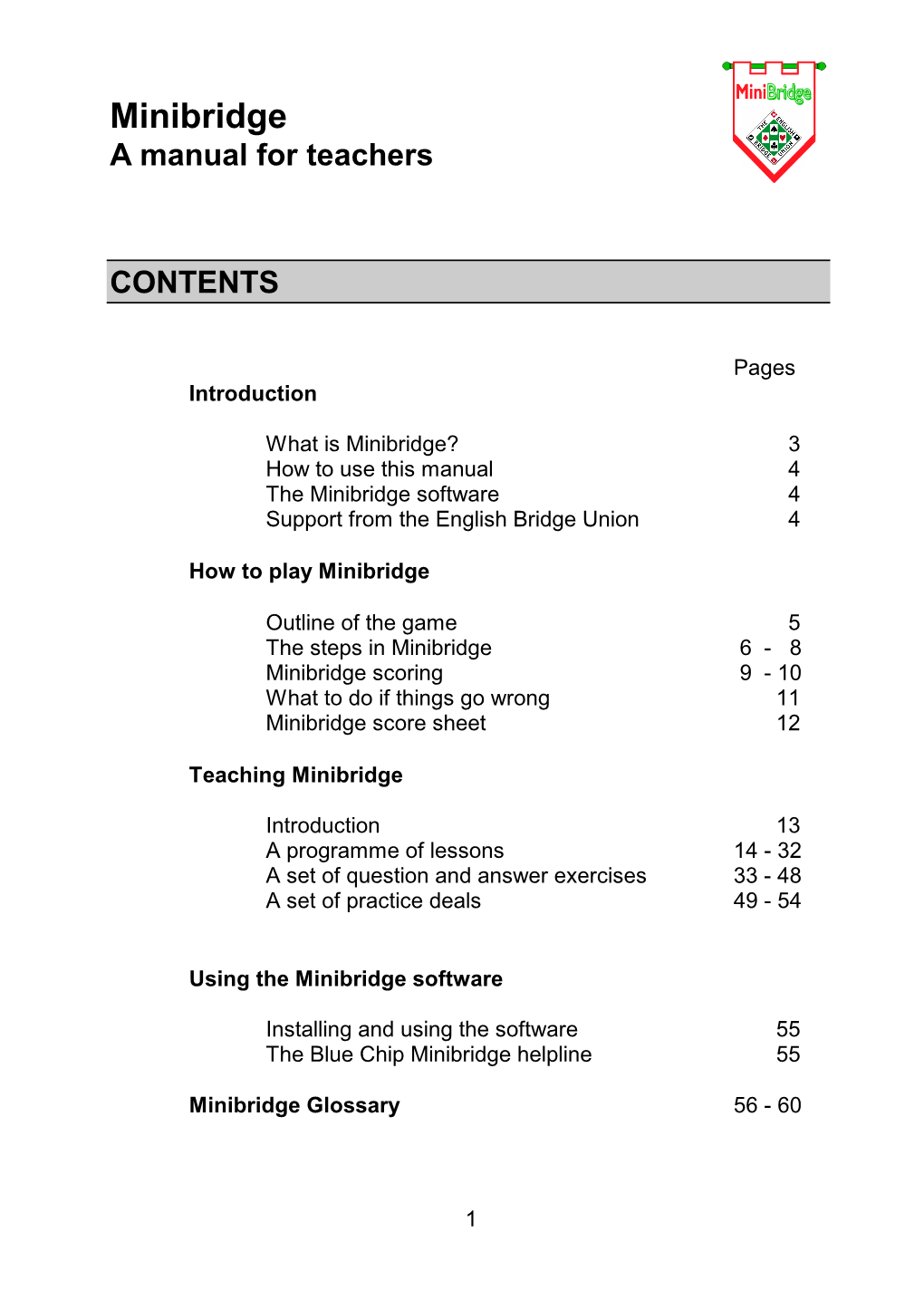 Minibridge Manual for Teachers July2011