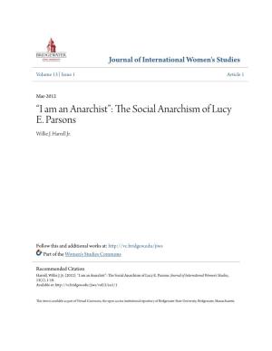 The Social Anarchism of Lucy E. Parsons