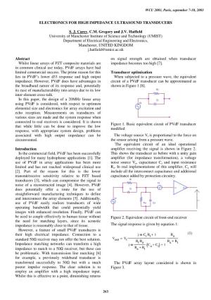 Electronics for High Impedance Ultrasound Transducers