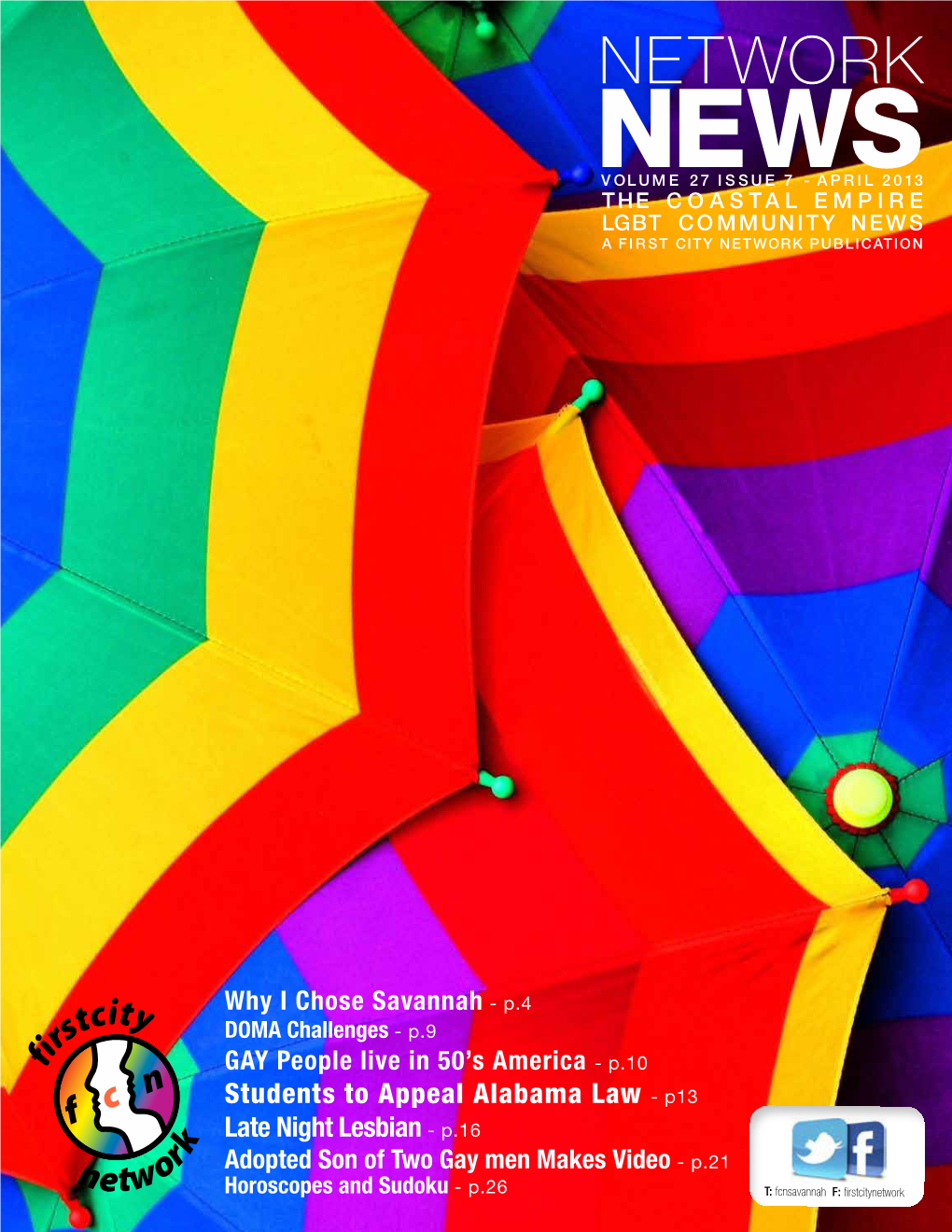 April 2013 the Coastal Empire Lgbt Community News a First City Network Publication