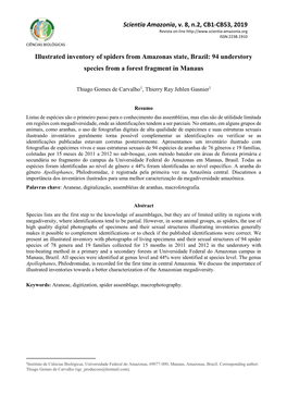 Scientia Amazonia, V. 8, N.2, CB1-CB53, 2019 Revista On-Line ISSN:2238.1910