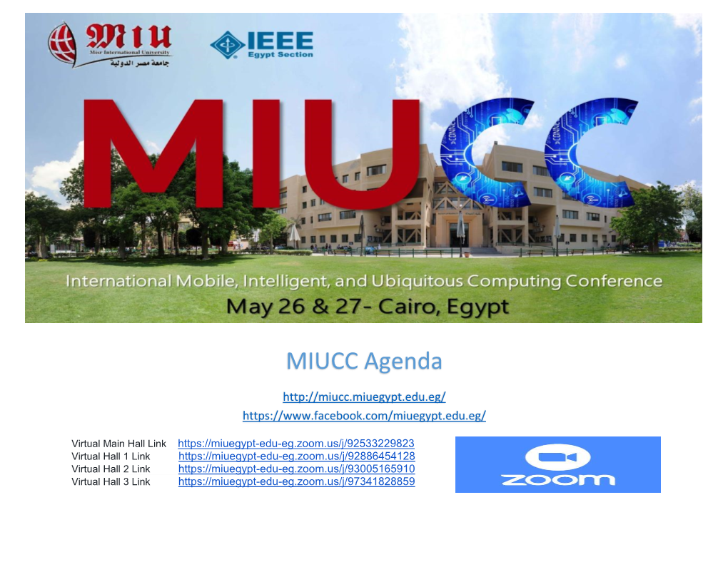 MIUCC Agenda