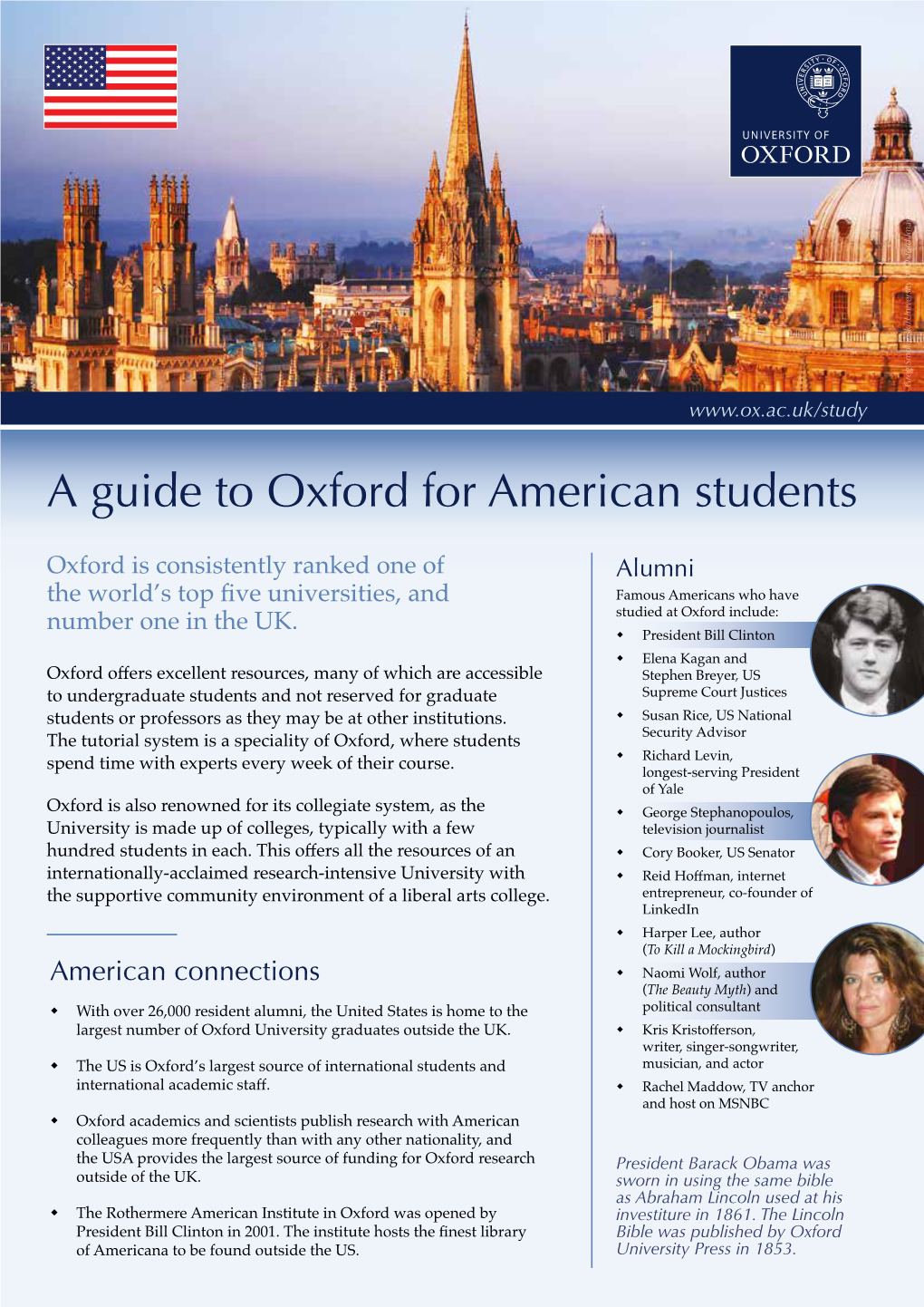 A Guide to Oxford for American Students