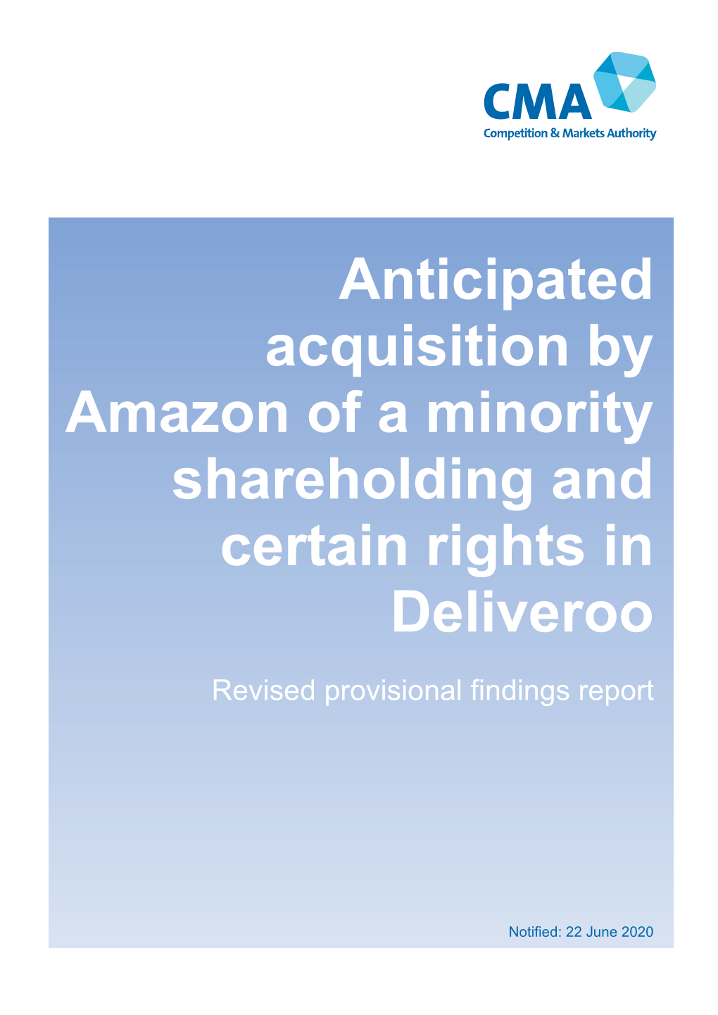 Revised Provisional Findings Report