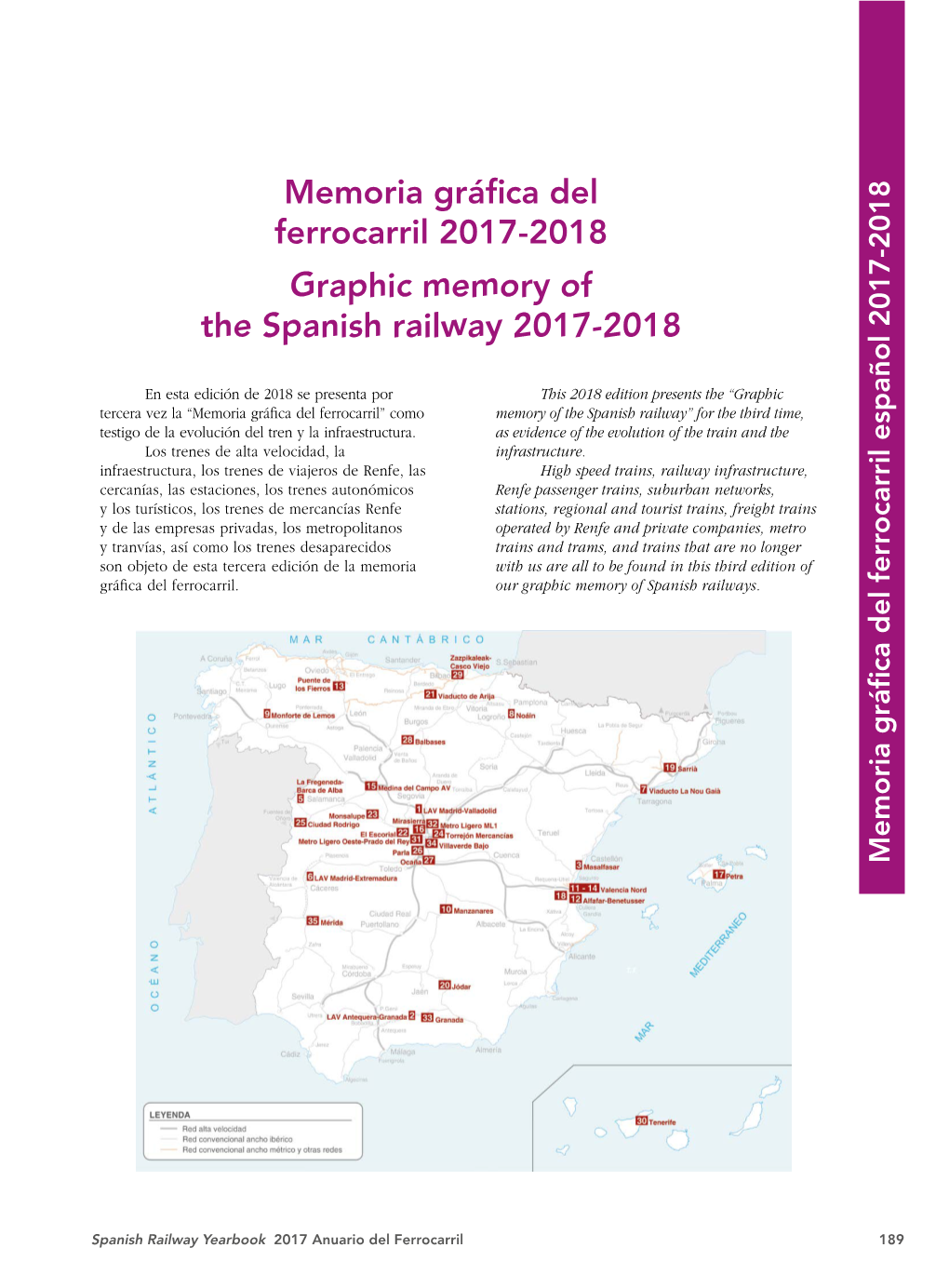 Memoria Gráfica Del Ferrocarril 2017-2018 Graphic Memory of The