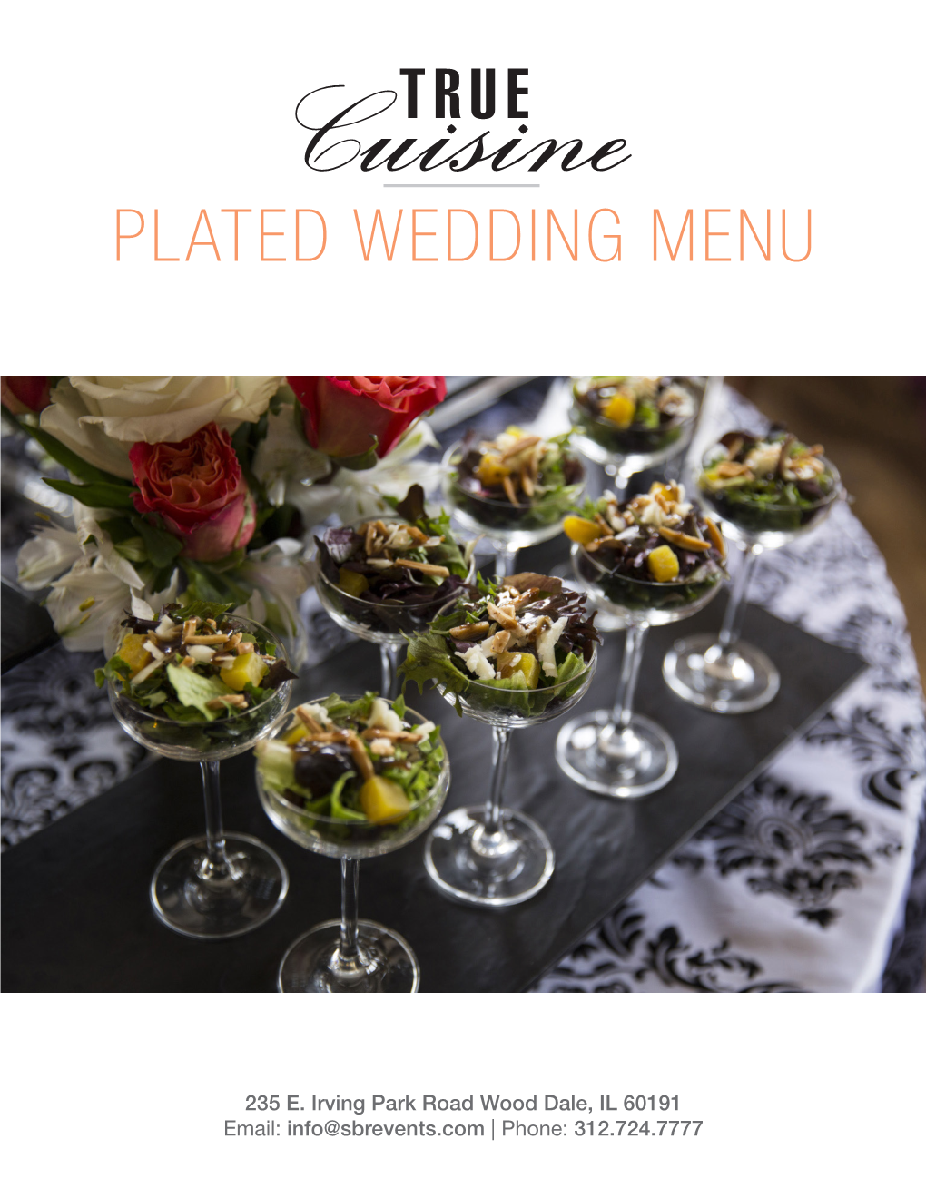 Plated Wedding Menu