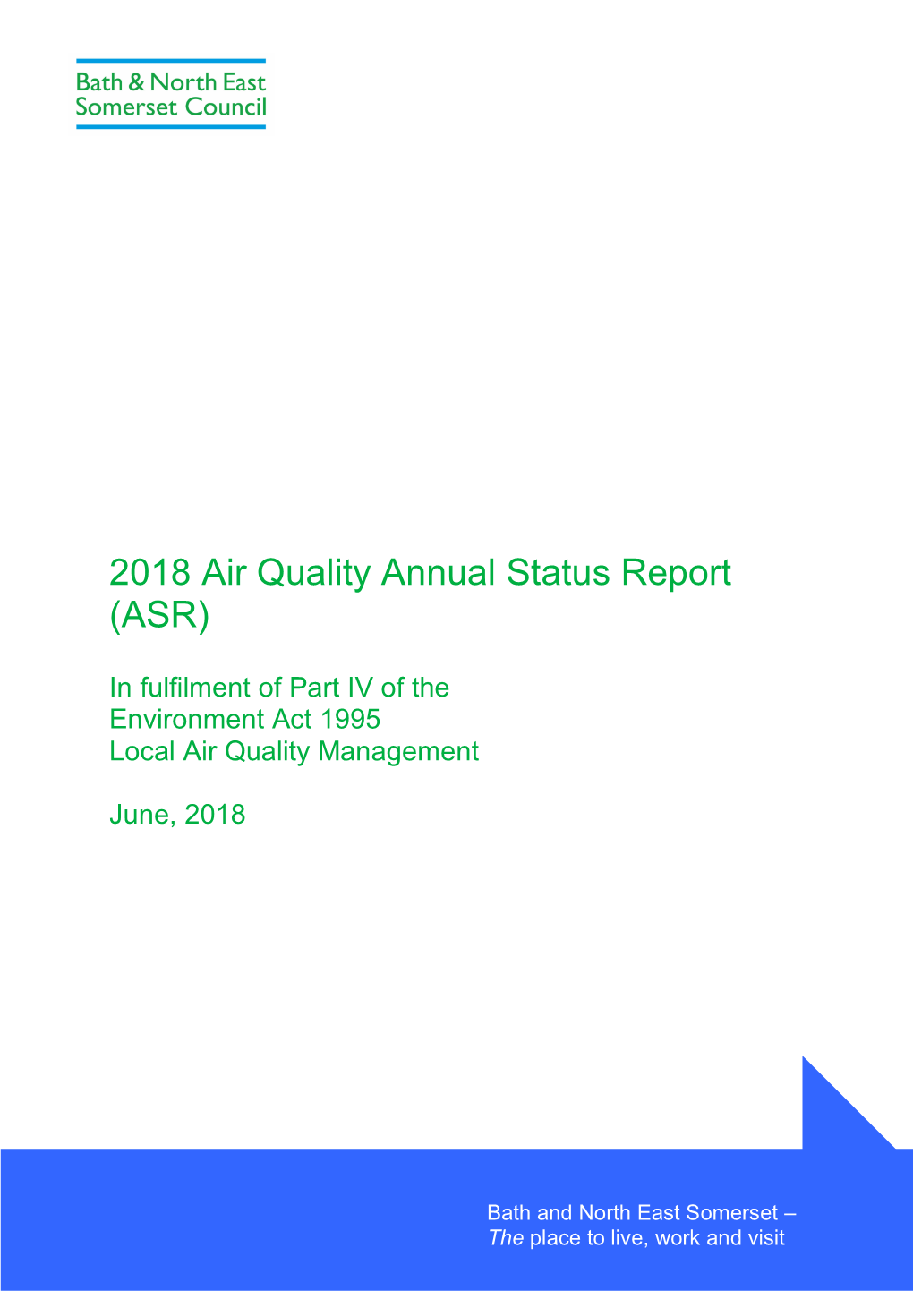 2018 Air Quality Annual Status Report (ASR)