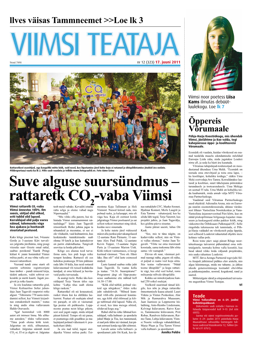 Suve Alguse Suursündmus – Rattaretk CO -Vaba Viimsi