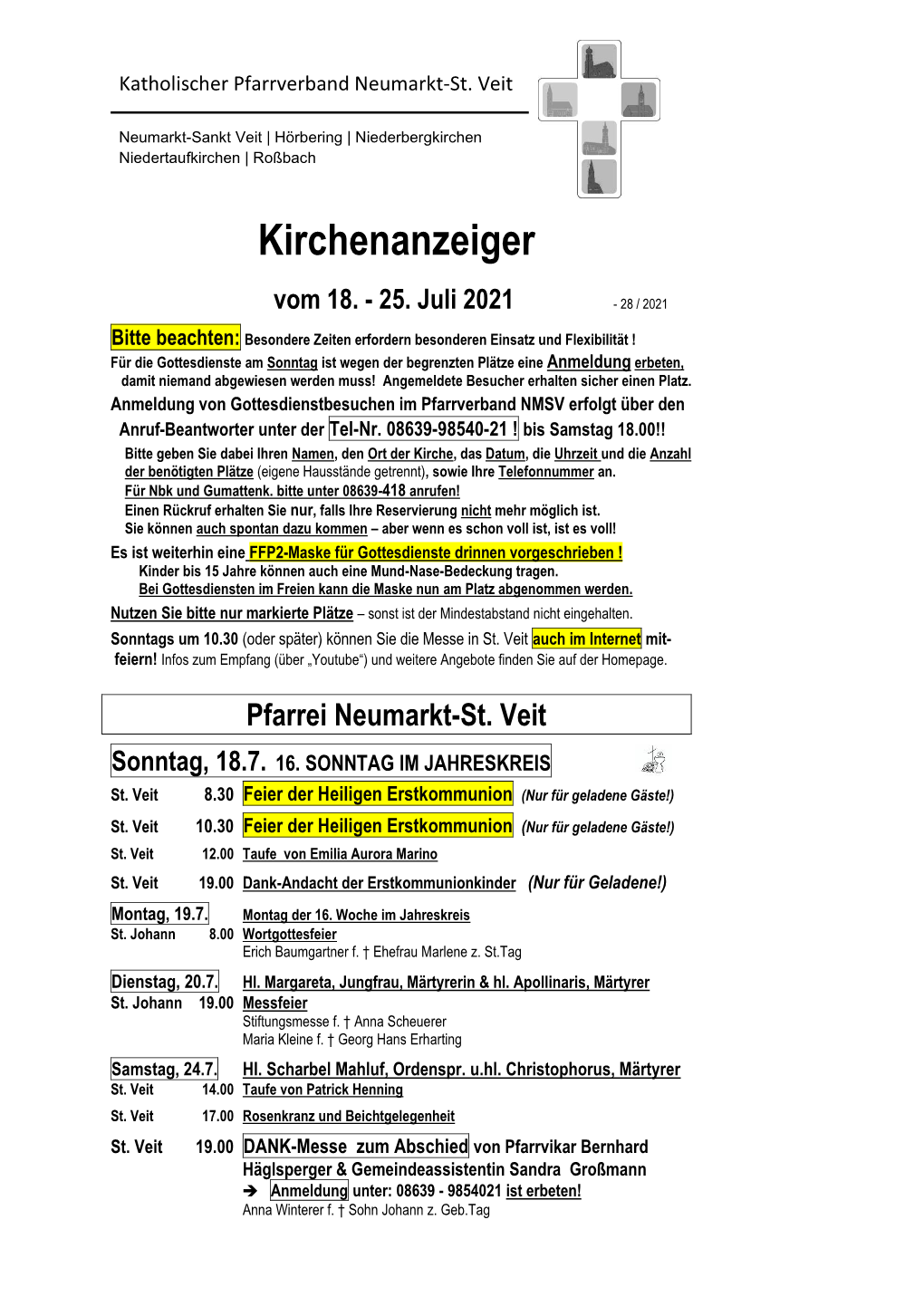 Kirchenanzeiger