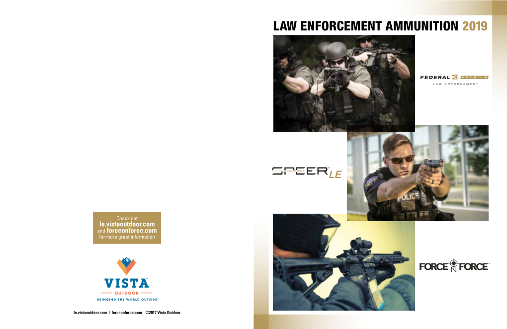 Law Enforcement Ammunition 2019