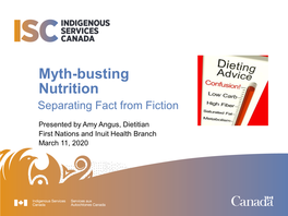 Myth-Busting Nutrition Separating Fact from Fiction