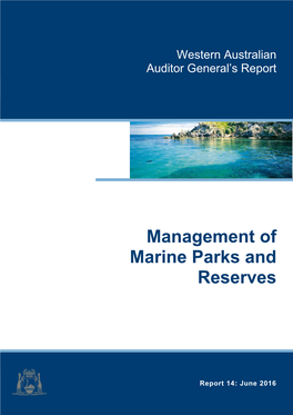 Management of Marine Parks and Reserves