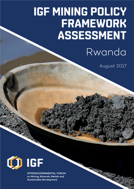 IGF Mining Policy Framework Assessment: Rwanda