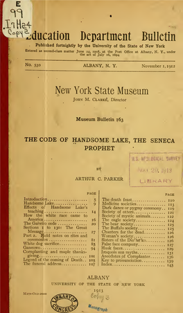 the Code of Handsome Lake, the Seneca Prophet