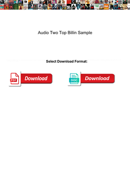 Audio Two Top Billin Sample