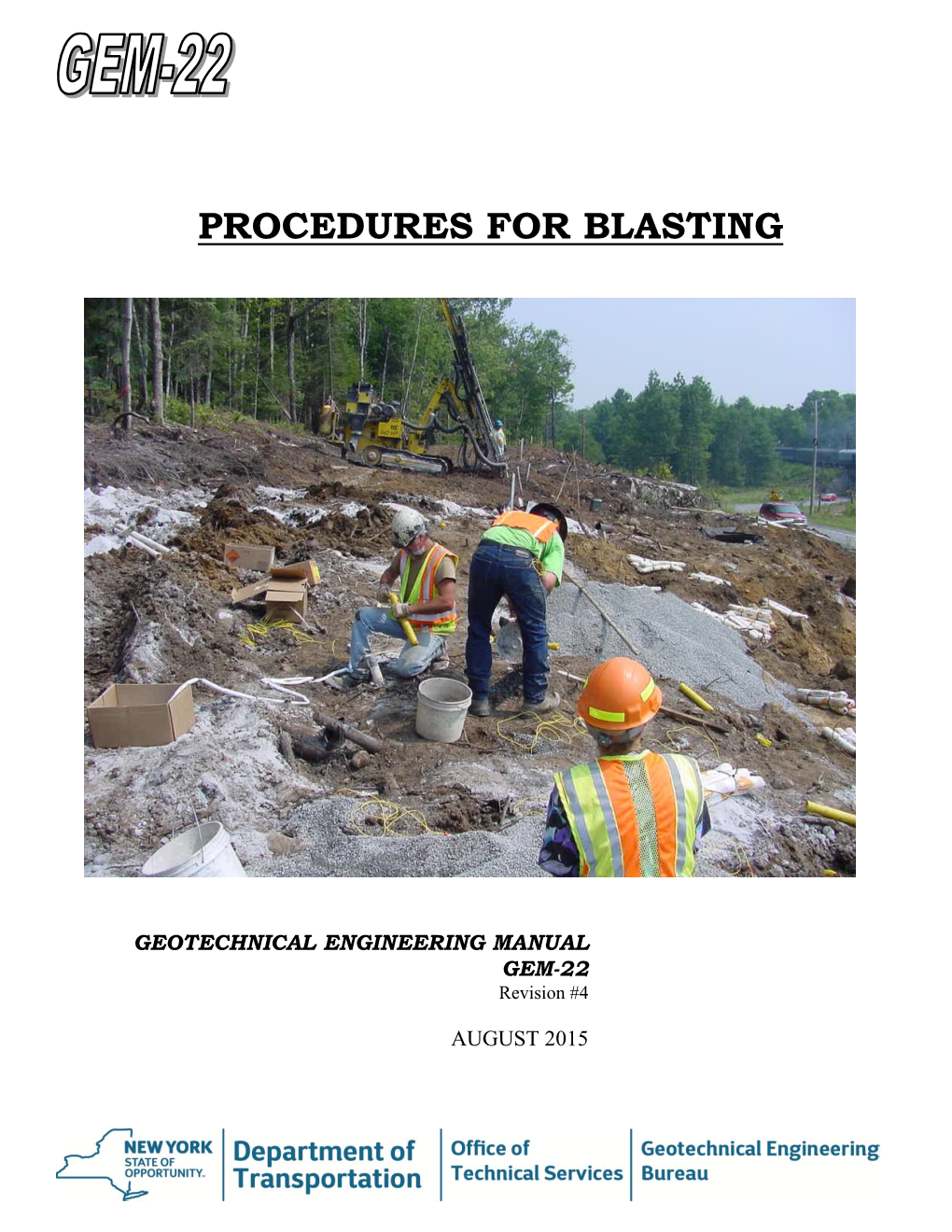 Procedures for Blasting