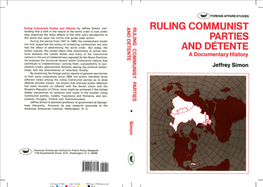 Ruling Communist Parties and Detente
