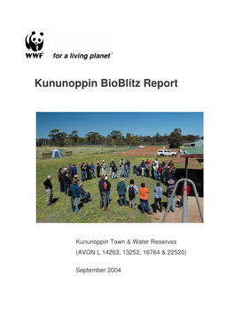 2004 Kununoppin Bioblitz Report