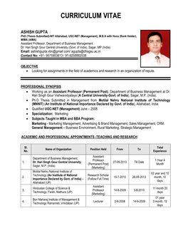 Curriculum Vitae