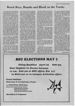 Bsu Elections May 7