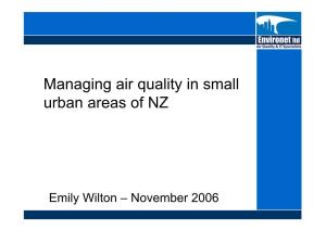 Small Town Air Pollution E Wilton