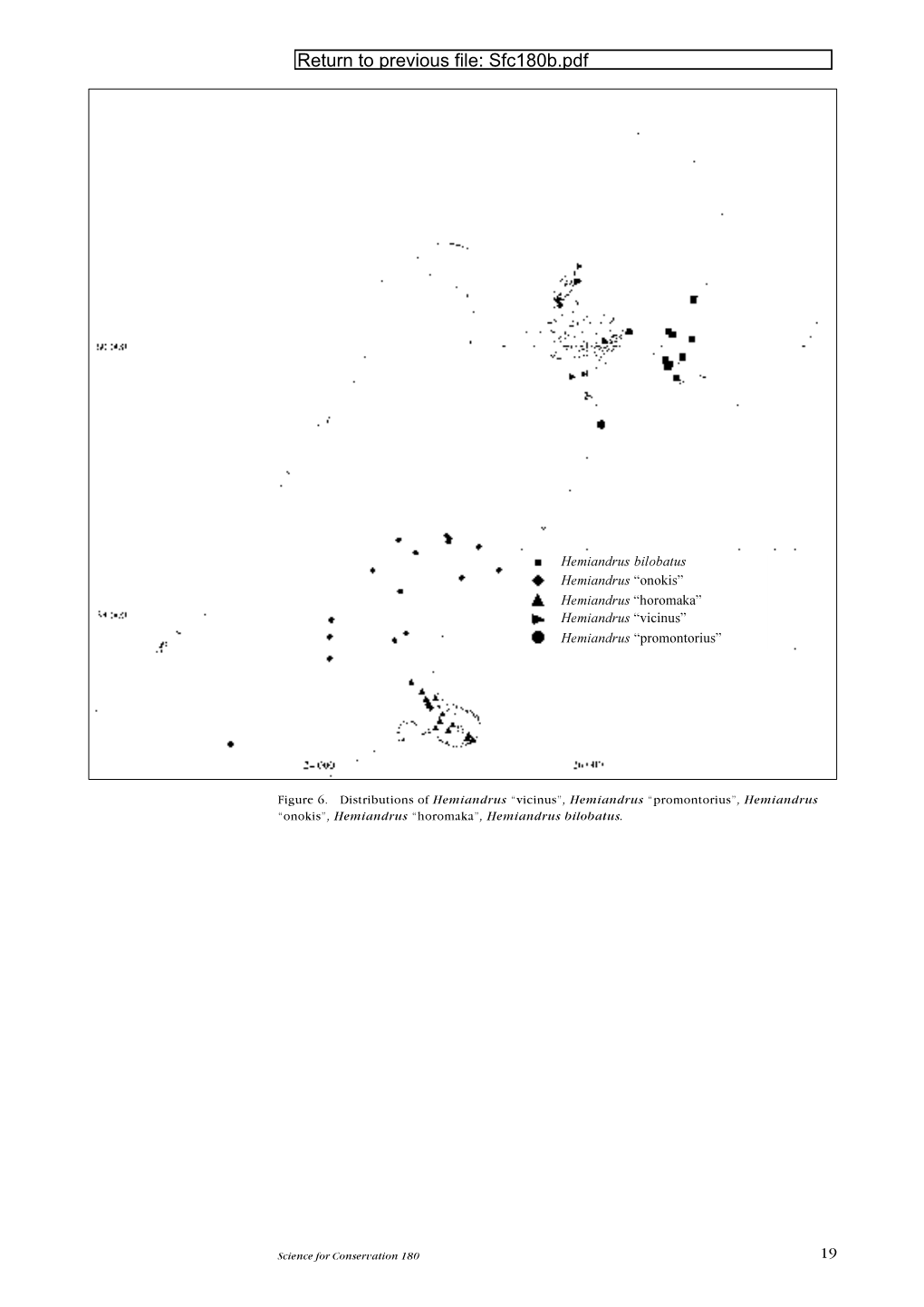 Distribution and Conservation Status of Ground Weta, Hemiandrus