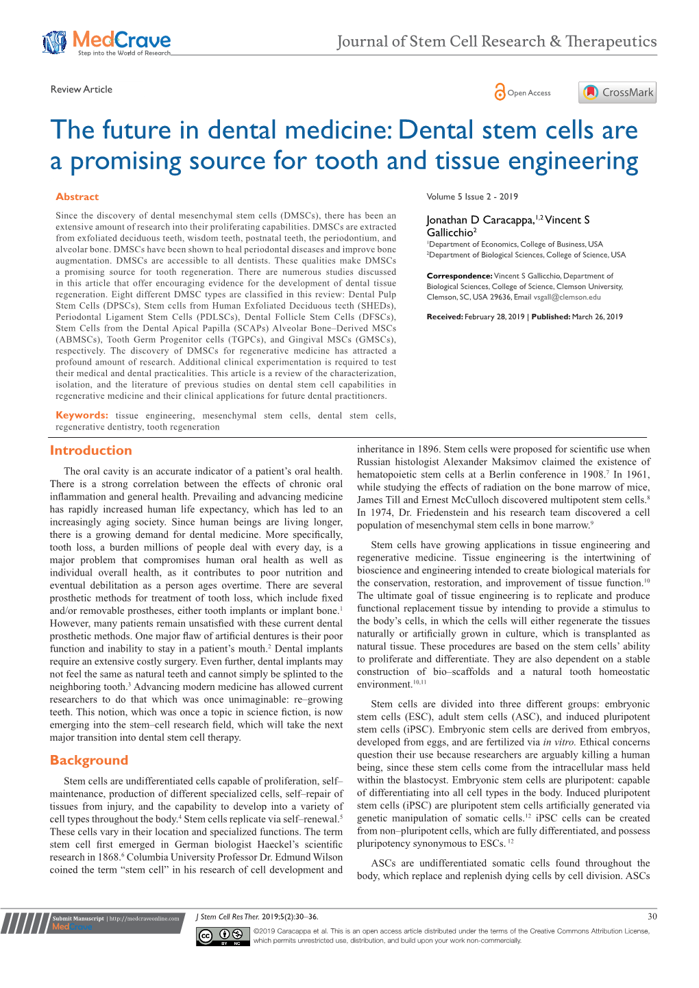 The Future in Dental Medicine: Dental Stem Cells Are a Promising Source for Tooth and Tissue Engineering