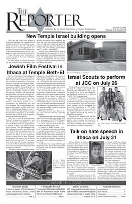 New Temple Israel Building Opens Israel Scouts to Perform at JCC On