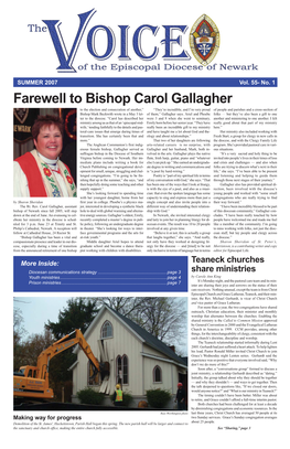 Farewell to Bishop Carol Gallagher