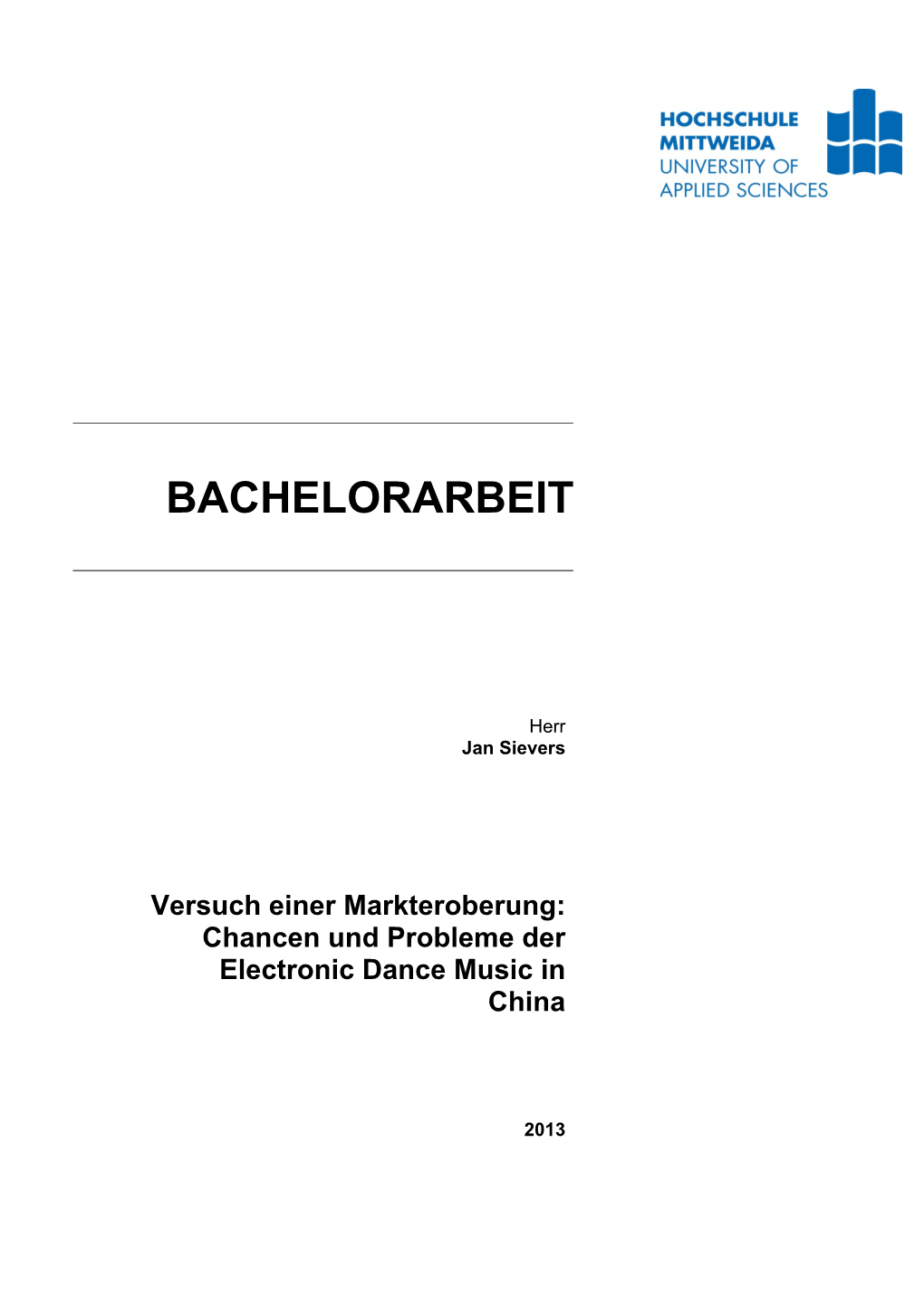 Bachelorarbeit