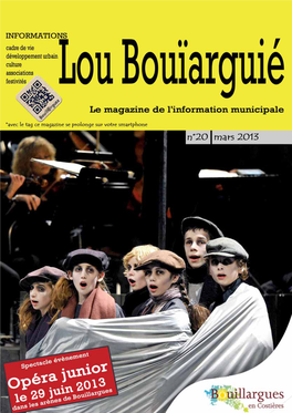 LOU BOUÏARGUIÉ Le Bulletin D’Information Municipale, Résume Pour Le Jazz L’Actualité Bouillarguaise