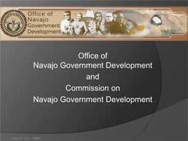 Office of Navajo Government Development and Commission on Navajo Government Development