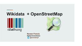 Wikidata + Openstreetmap
