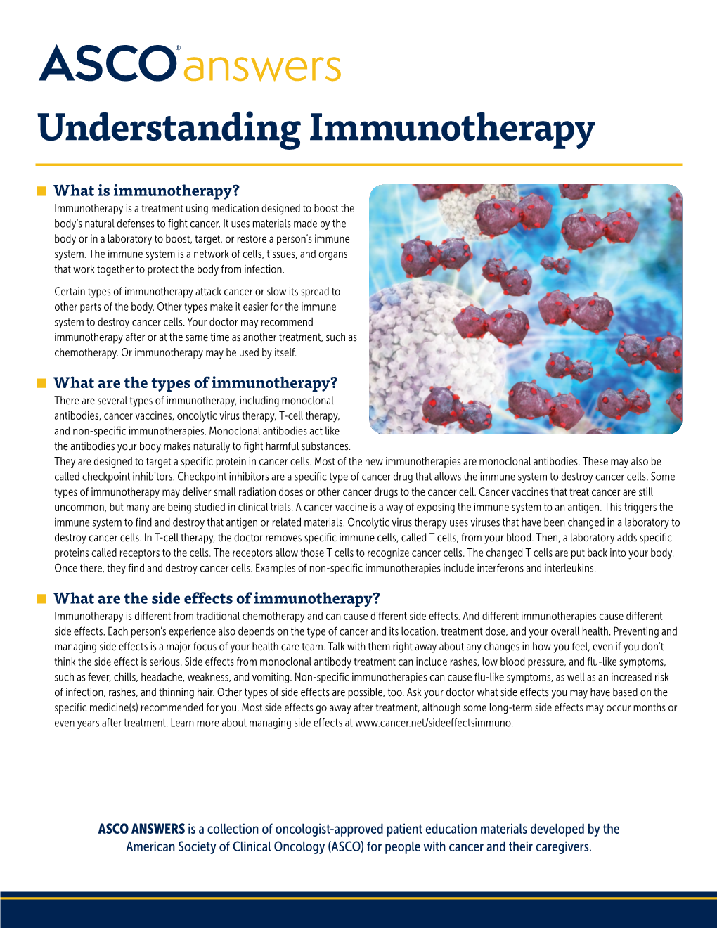 Understanding Immunotherapy
