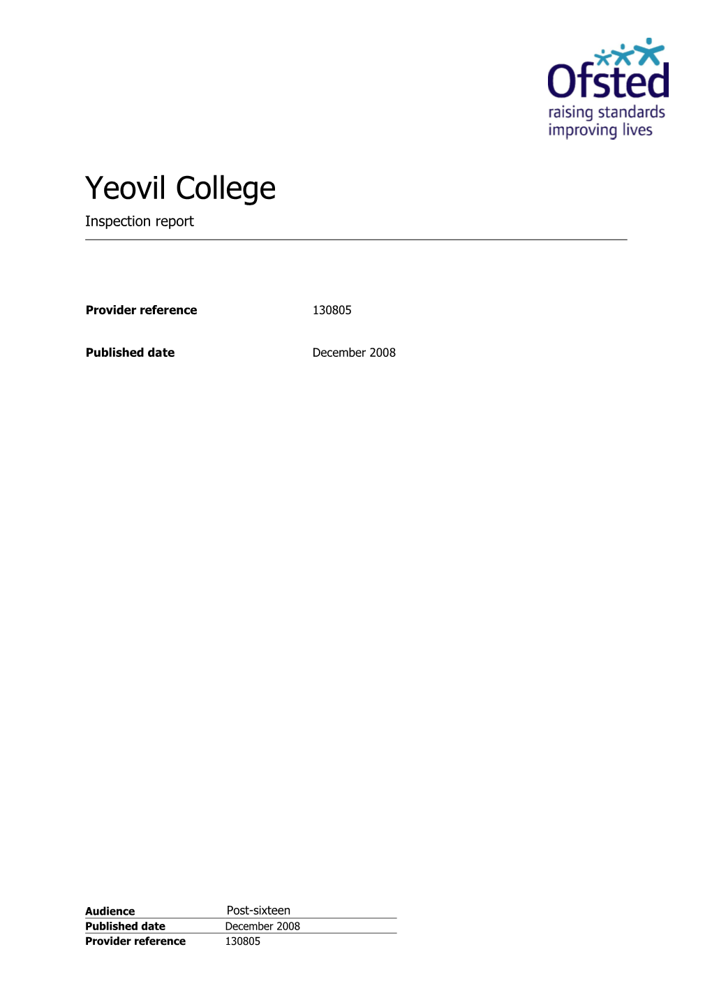 Yeovil College Inspection Report