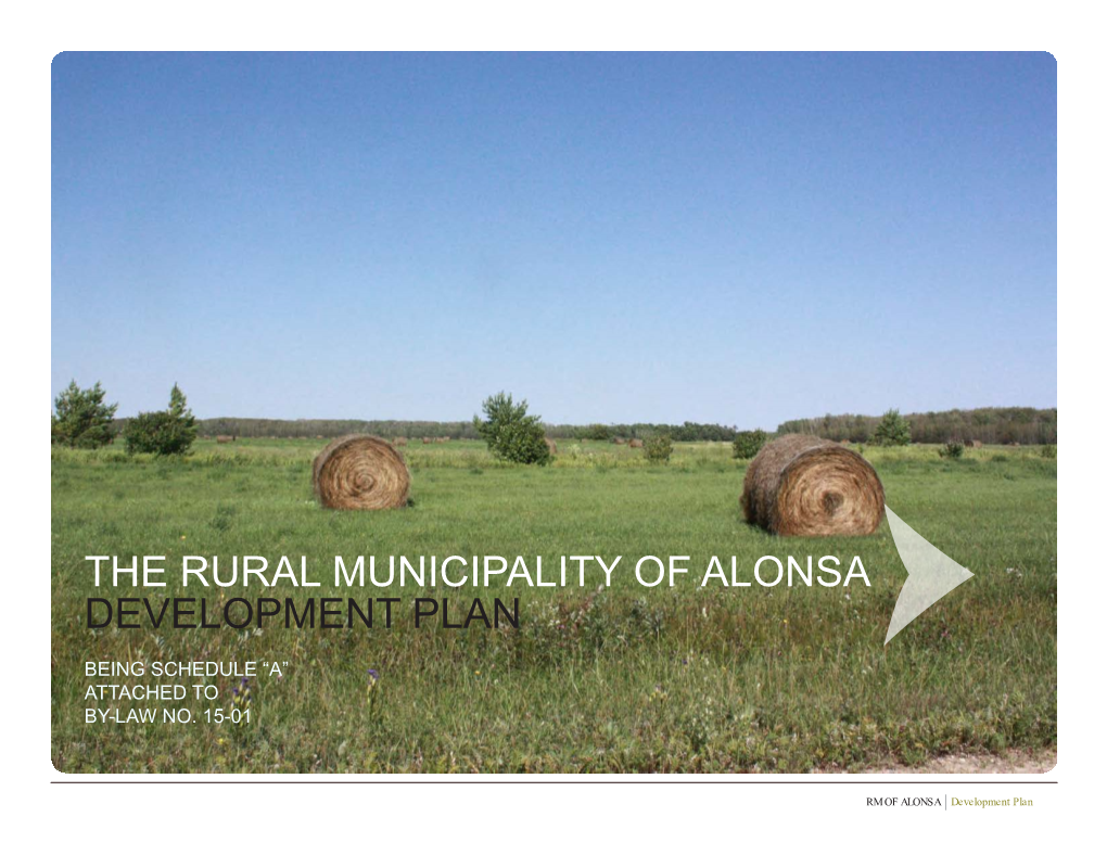 The Rural Municipality of Alonsa Development Plan