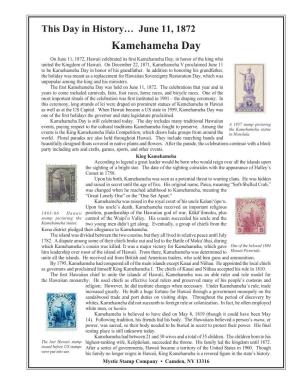 06-11-1872 Kamehameha Day.Indd