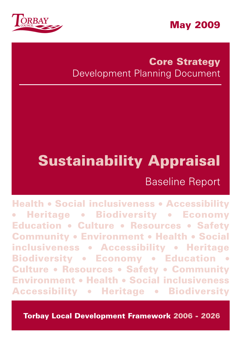 Sustainability Appraisal Baseline Report