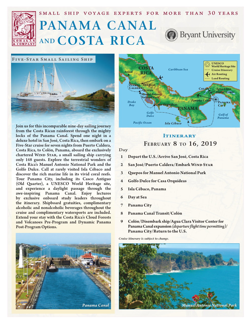 Panama Canal and Costa Rica