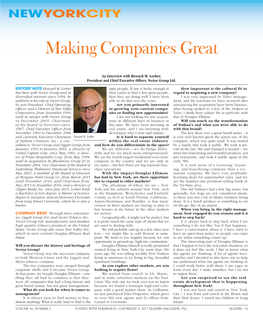 To Download a PDF of an Interview with Howard M. Lorber, President