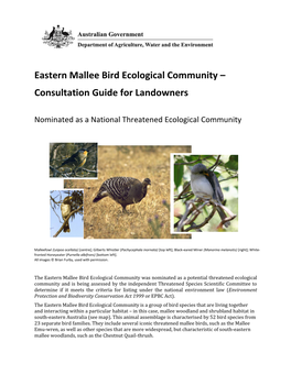 Draft Eastern Mallee Bird Ecological Community