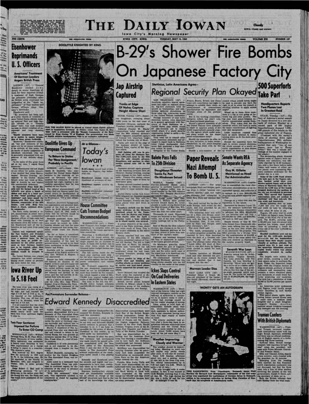 Daily Iowan (Iowa City, Iowa), 1945-05-15