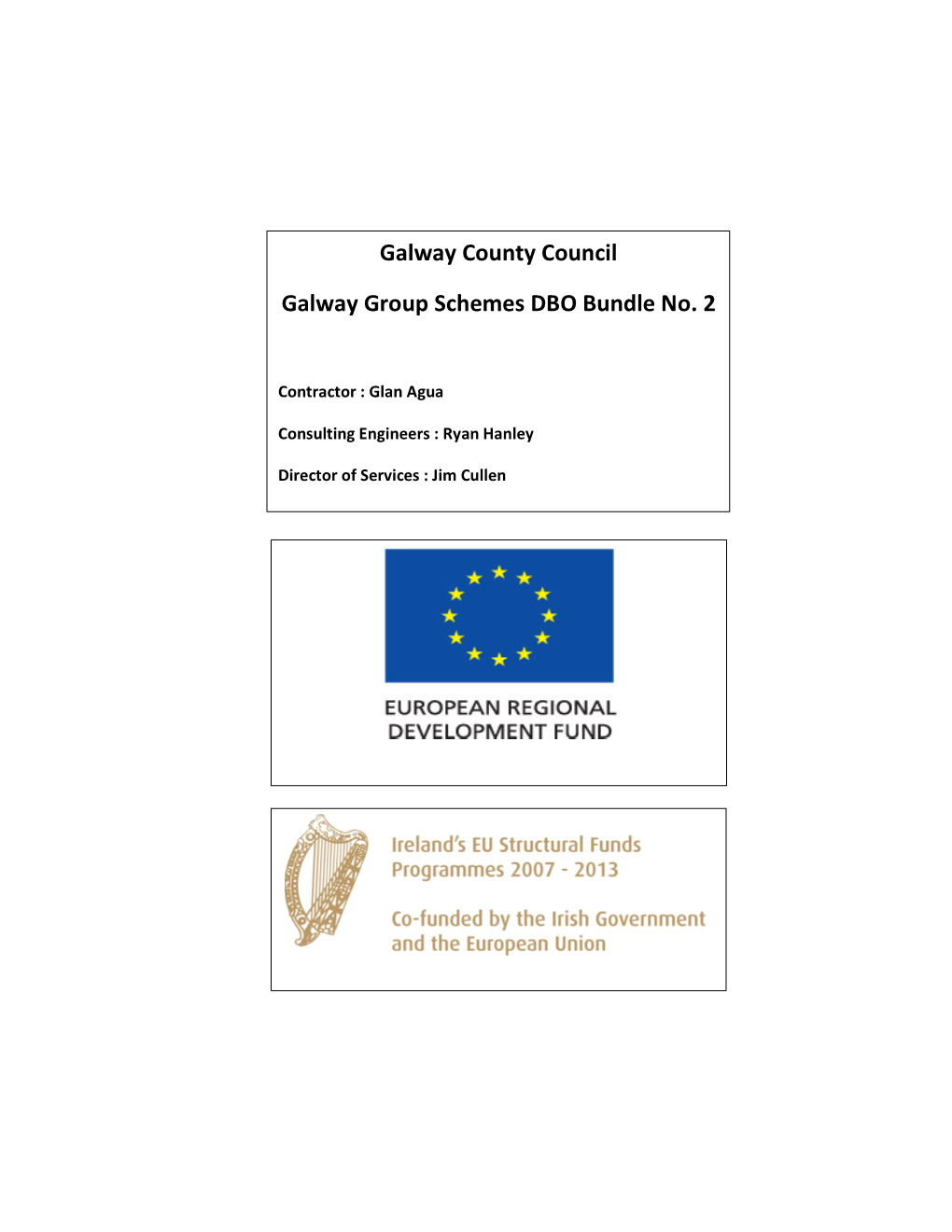 Galway County Council Galway Group Schemes DBO Bundle No. 2