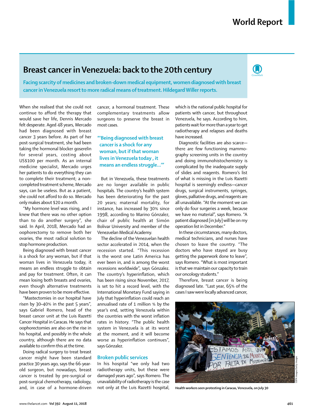 Breast Cancer in Venezuela: Back to the 20Th Century