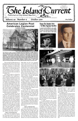 October 2019 One Dollar American Legion Post Celebrates Centennial by BARBARA DOLENSEK