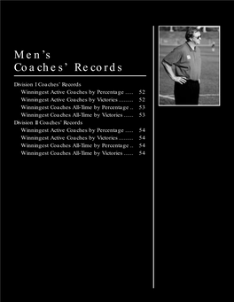 S Coaches’ Records