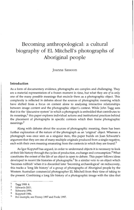 A Cultural Biography of EL Mitchell's Photographs of Aboriginal