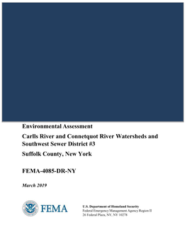 Carlls River and Connetquot River Watersheds and Southwest Sewer District #3 Suffolk County, New York